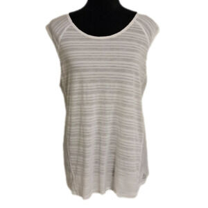 Women's Large White Workout Top